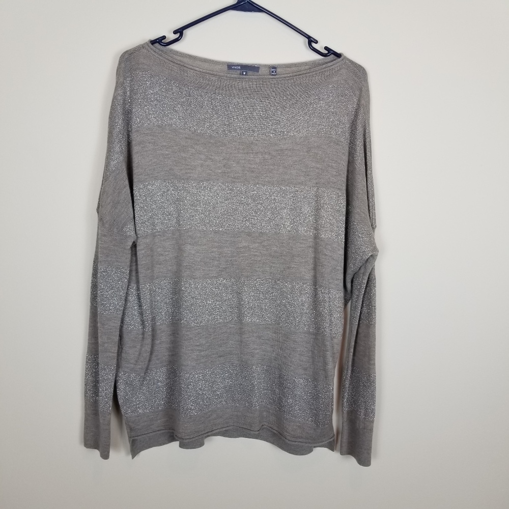 Vince Gray Cashmere Sweater Top - Medium